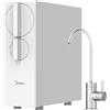 Midea MRO2489-600G Sistema di Filtrazione Acqua a Osmosi Inversa a 4 Stadi con Rubinetto, Certificato NSF, 600G Flusso Rapido, Rapporto 2:1 Acqua Purificata/Scarico