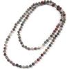 BALIBALI Collana da donna con perline annodate a mano | Collana lunga con pietre semipreziose naturali da 8 mm, per meditazione, braccialetto avvolgente fatto a mano