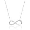 PRINS JEWELS Collana in oro bianco 9 carati 375 con zirconi, Oro, Zirconia cubica