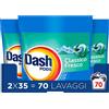 Dash Pods Detersivo Lavatrice In Capsule, 70 Lavaggi, Classico Fresco, Rimuove Le Macchie, Efficace A Freddo Anche E In Cicli Brevi