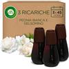 Airwick Ricariche per Diffusore di Oli Essenziali, 3 Ricariche per Profumatore per Ambienti alla Fragranza Peonia e Gelsomino con Oli Essenziali