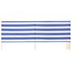 Ladeheid Paravento da Spiaggia, Protezione dal Vento, Protezione Privacy, Spiaggia, Giardino, paravento LAEX001 (Strisce, 4 m)