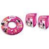 Mondo Toys - set braccioli e ciambella bambini mare estate piscina (minnie)
