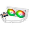 THERMALRLGHT TR-Thermalright FW240 White ARGB Liquid CPU, schermo LCD IPS da 2,4", risoluzione 320 x 240, magnetico, tema dello schermo fai da te, per AM4/AM5, LGA1851/1700/115x