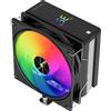 Thermalright-TR TR-Thermalright Assassin X 120 Digital ARGB Black Dissipatore per CPU, 4x6mm Heat pipe, Ventole PWM da 120mm-2000RPM, Copertura superiore con scheda a display digitale, per AM5/AM4, Intel LGA1851/1700