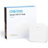 Meross Smart Hub MSH400 con Allarme 110 dB, Supporta Timer Irrigazione, Rilevatore Fumo, Sensori (Porta/Finestra, Perdite Acqua, Temp/Umidità) - Compatibile con Apple HomeKit, Alexa, Google Home