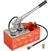 VEVOR Pompa di Prova Idrostatica Pressione Manuale 6,06 L per Tubazioni, Pompa per Pressione Tubazioni Riscaldamento Rilevamento Perdite, Manometro, Intervallo 0-30 Bar, Doppia Valvola, 0-50 ℃