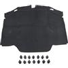 Uenopedin MJ Cuscino isolante per cofano per 300SL 500SL 600SL SL320 SL500 R129 SL600 1990-2000, nero, plastica rinforzata in fibra di vetro, misura specifica per auto, auto
