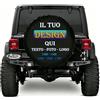 Custom Copriruota di scorta Personalizzato con Foto Testo logo copri ruota di scorta personalizzata Protezioni Impermeabili e Antipolvere per Autotreno Camper Suv fuoristrada Universale Accessori Auto