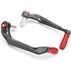 ECKBRJA Protezione Leva Frizione Freno Moto Per Aprilia RSV4 RSV1000 R Per Caponord 1200 Per Dorsoduro 750 Per Shiver Per Tuono 1000 Protezione manubrio(ROSSO)