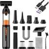 Micisty Aspirabriciole Senza Fili 30kPa, Aspirapolvere Portatile per Auto e Cucina con Batteria 7800mAh e Ricarica Rapida 1.5H, Motore Brushless 50 Min Autonomia, 4 Funzioni: Aspira, Soffia, Gonfia, Pompa