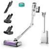 Shark Detect Clean & Empty, Aspirapolvere senza Fili, 60 Min, Bianco | DirtDetect, Aspirazione Potente, Base a Svuotamento Automatico 2 L, Anti Hair Wrap, Accessori Inclusi - IW3613EUT
