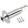 Musiclily Pro 1/4 Pollici Mono Stereo Entrata Presa Jack Con Reggi Tracolla per Chitarra Acustica Basso, Cromato