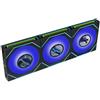 LIAN LI Ventola Lian Li UNI FAN SL-INF Wireless LCD FLEX ARGB Reverse Blade 120mm Kit Da 3 Nero
