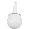 Generico Puntale Bastone da Gancio Rotante a Sfera Bianco in Plastica Ricambio per da Trekking Supporto per Non Vedenti in Case e Centri Commerciali