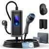 bokman colonnina Ricarica Auto elettrica [3,68kW| 5m] Corrente Regolabile 6-16A Wallbox Tipo 2 con Schuko, Compatibile con E-208, Zoe, Spring, 500e, Modello 3&Y e Altri BEV