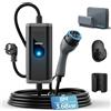 bokman Colonnina Ricarica Auto Elettrica, 8 Metri,16A, 3,68kW Wall Box Tipo 2 Caricabatterie EV con Spina Schuko Compatibile con Model Y/3, 500e, e-208 e Altri EV/PHEV