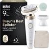 Braun Silk-Épil 9 Flex Epilatore Elettrico Donna, Accessori, 9-071 3d Oro