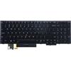 LeFix Tastiera retroilluminata per computer portatile, tastiera di ricambio compatibile con Lenovo Thinkpad E580 E585 E590 E595|T590|L580 L590|P52 P53 P53sP72 P73,01YP680, layout USA