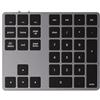 Satechi Tastierino Numerico Wireless Slim in Alluminio con 34 Tasti, Bluetooth, Ricarica USB-C per MacBooK, Laptop, PC, iPad (Grigio Siderale, 𝗟𝗮𝘆𝗼𝘂𝘁 𝗨𝗦)