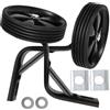 SECFOU Rotelle Bici Ausiliarie Professionali, Ruote di Supporto Regolabili in Acciaio e Plastica da 12 a 16 Pollici, Accessori Pratici per Biciclette Supporto