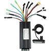 BuyWeek Kit Controller Brushless Bici Elettrica Controller Motore Onda Sinusoidale 24V 36V 48V 1000‑1500W 30A 3 Modalità con GD01 Display LCD