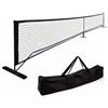 Harilla Rete Pickleball Rete Allenamento Rete Campo Rete Portatile con Base in Metallo Supporto in Gomma Borsa Pieghevole Adatta a Squadre Dilettanti Campi, Nero, Rete