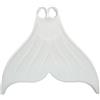 Xgdsnly Monopinna da Sirena Idrodinamica Monopinna in Silicone Elastica Pinna Unica Gomma per Freediver, Nuotatori , Bianco , XL