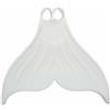 Jinhxofs Monopinna da Sirena Confortevole Monopinna in Silicone Resistente Pinna Unica Gomma per Piscina , Bianco , XL