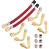 HYTROVE Adattatore Valvola Bici in Metallo con Clip di Gonfiaggio Rapido, Compatibilità e Design Preciso per Corse e Uscite All'aperto, Prolunga per Pompa Pneumatici