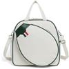 Xgdsnly Borsa Porta Racchette Multitasche Borsone Sportivo Spaziosa per Tennisti, Allenamento, Standard, color to 2, Bianco