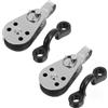 HOODANCOS Kit Anchor Trolley per Kayak e Canoa con 2 Pulegge Inox, 2 Pad Eye Nylon