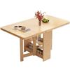 Generic XJBTBA Tavolo da Cucina Pieghevole Versatile in Legno Massiccio con ripiano portaoggetti a 2 Strati Tavolo da Pranzo Pieghevole in 3 Forme Tavolo allungabile salvaspazio per Piccoli spazi