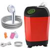 laxreheye Soffione doccia portatile da campeggio, impermeabile, portatile | Doccetta elettrica rimovibile, per viaggi, lavaggio degli animali domestici all'aperto