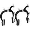 GLEAVI 2 Pezzi Freni Meccanici per Bici Pieghevole e Mountain Bike Pinze Freno Anteriore e Posteriore Sistema Frenata Rapido e Resistente per Sostituzione Freni Disco Bici