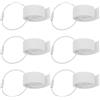 CLISPEED Clip per Disco da Lancio per Organizzazione e Conservazione in Plastica e Metallo 6 Pezzi Bianco con Morsetto Rimovibile per Zaini e Cinture in Uso Quotidiano e Campeggio