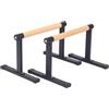 Baoblaze Push Up Training Board Tavola per Flessioni Barra Parallela Maniglie Parallettes Materiale Acciaio E Legno Faggio Presa Confortevole Regolabile Adatta, Grande