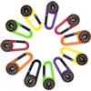 LIGHTAOTAO Moschettone Bussola Portachiavi Funzione di Blocco Automatico 24 Pezzi in Plastica Design Portatile per Attività Outdoor e Alpinismo