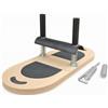 Xgdsnly Pedana Barra Imbottita Molle Metalliche Pedana Piedi Regolabile Legno Naturale Attrezzo Sportivo