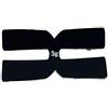 LOVIVER Tennis Racket Weight Adattatore Inserto Silicone Accessorio Bilanciamento Struttura Sottile Regolazione Equilibrio Montaggio Facile Adatto a, Nero