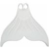Qianly Monopinna da Sirena Flessibile Monopinna in Silicone Elastica Pinna da Sirena per Sospensione Del Respiro, Piscina , Bianco , XL