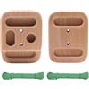 Gralara Finger Training Board Tavola Allenamento Dita Arrampicata Grip Trave in Legno di Faggio con Prese da 8 Mm 10 Mm 20 Mm 25 Mm Adatta per Principianti E