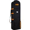 Aymzbd Custodia Golf Attrezzatura Borsa Porta Mazza E Palline Valigia Tessuto Oxford Resistente Acqua Pieghevole con Ruote, Nero Con Dettagli Arancioni, Borsa Da Viaggio Per Mazze Da Golf