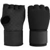 Generic Bendaggio da Arti Marziali Guantini Fasce Guantoni Paracolpi con Punta Fusto 2.6cm Assorbente Urti Imbottitura Polsiera Larga 5cm Adatto per, Black, L