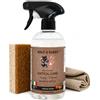 WOLF & RABBIT Kit Anticalcare delicato a base vegetale Bagno 500ml con Spugna e Panno - Detergente con formula non agressiva Pet Friendly all'Argan per Doccia, Rubinetti e Ceramica - Made in Italy