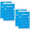 Relaxdays 12 x impacchi gel, compressi caldi e freddi, 9 x 15 cm, pronto soccorso, riutilizzabili, blu, set