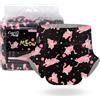 CutiePlusU Pannolini monouso per adulti, 10 pezzi, slip per incontinenza con linguette per uomo e donna, elevata capacità di assorbimento, ideali per la notte - Gattino (Taglia M 28-38)
