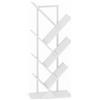 HOMCOM Libreria contenitore ad albero a 7 livelli con struttura in acciaio, bianco | Aosom Italy