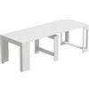HOMCOM Tavolo Estensibile Convertibile a Console per 10 Persone, Bianco | Aosom Italy