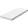 HOMCOM Materasso Pieghevole 195x75cm, 10cm, Rivestimento Lavabile, Ideale per Ospiti/Campeggio | Aosom Italy